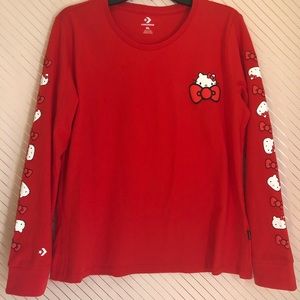 Hello kitty Converse shirt XL